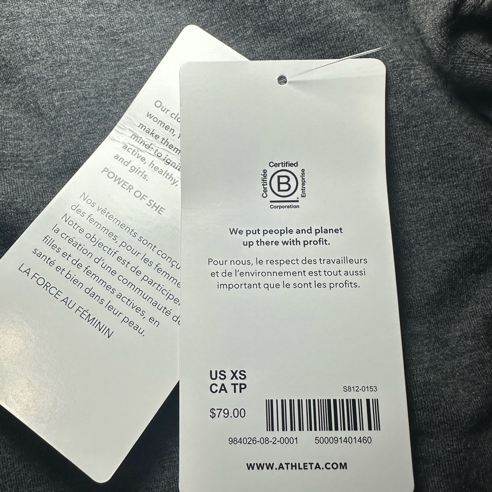 Athleta Coaster Luxe V-Neck Sweatshirt. NWT. - Picture 8 of 8